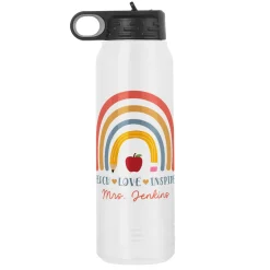 Teacher Rainbow Water Bottle