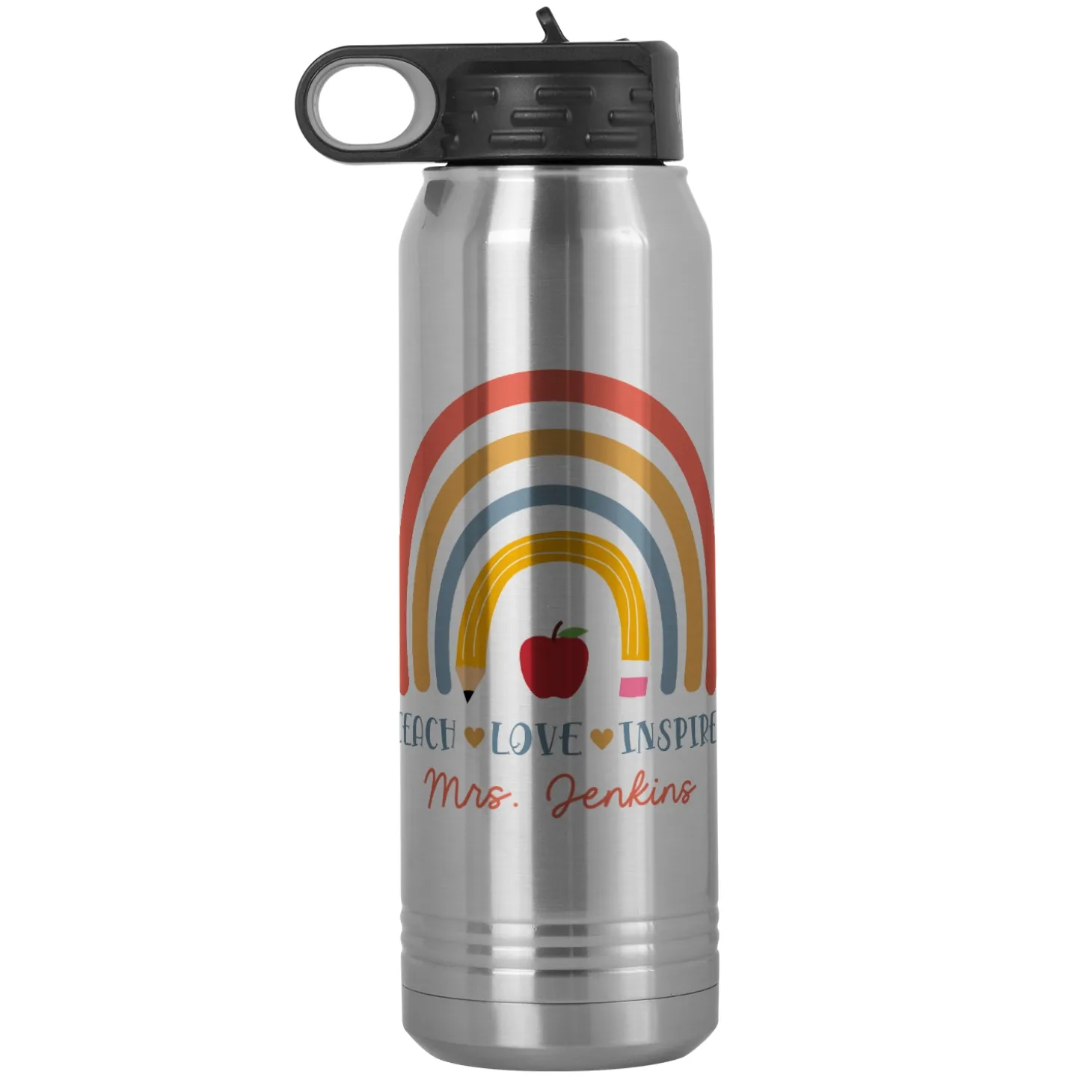 Teacher Rainbow Water Bottle