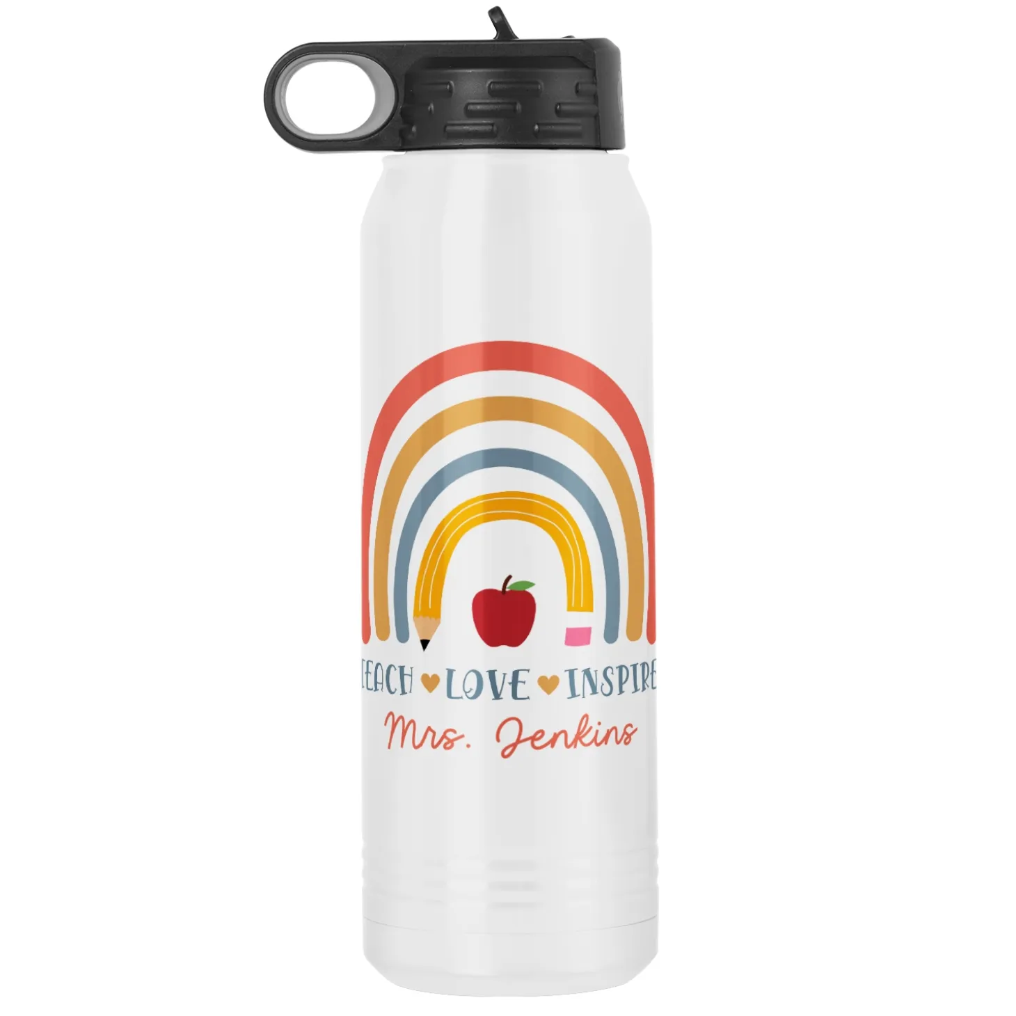 Teacher Rainbow Water Bottle
