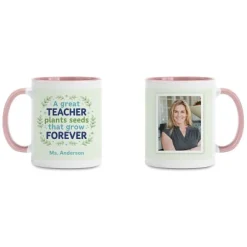 Teachers Plant Seeds Quote Photo Mug