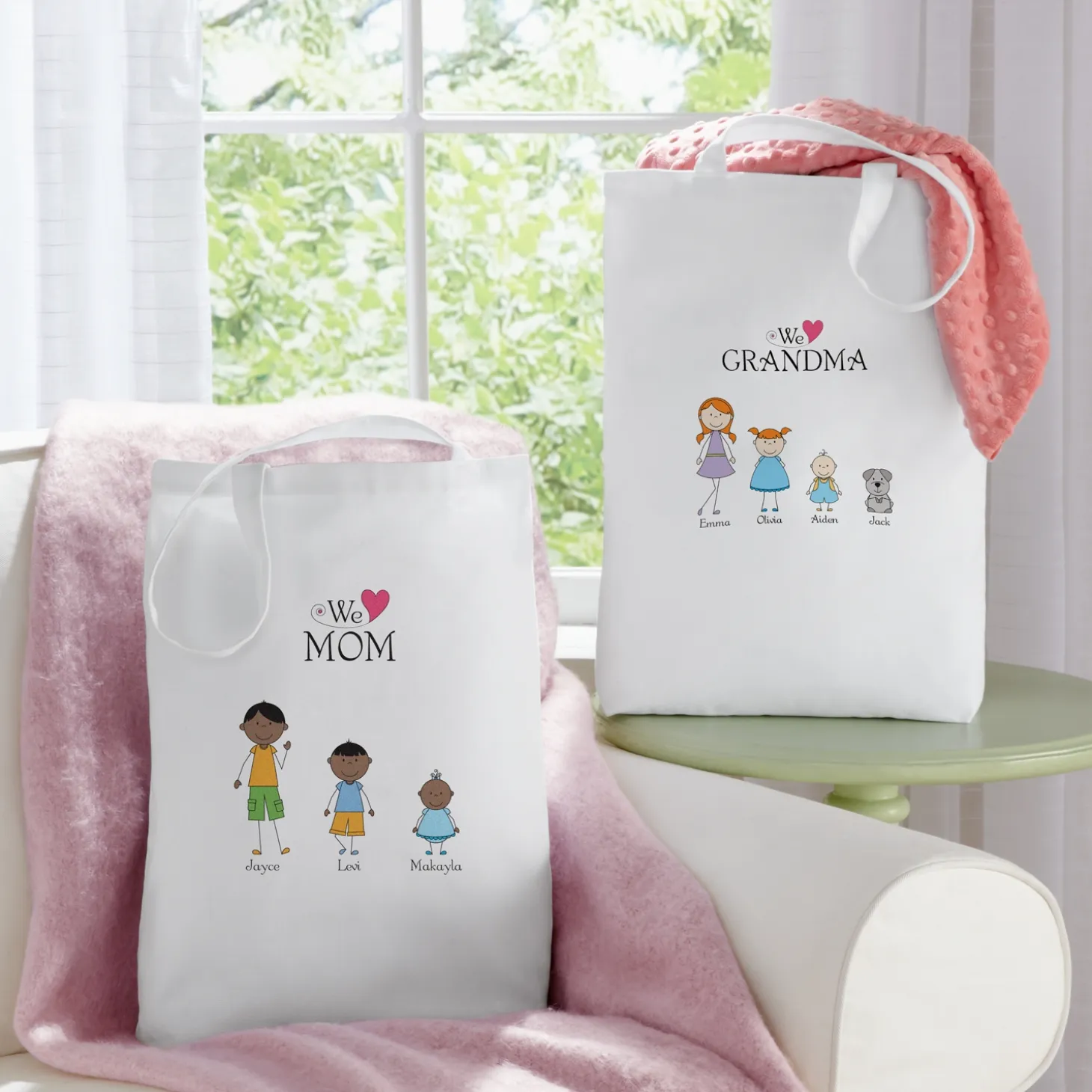 Tender Hearts Tote Bag
