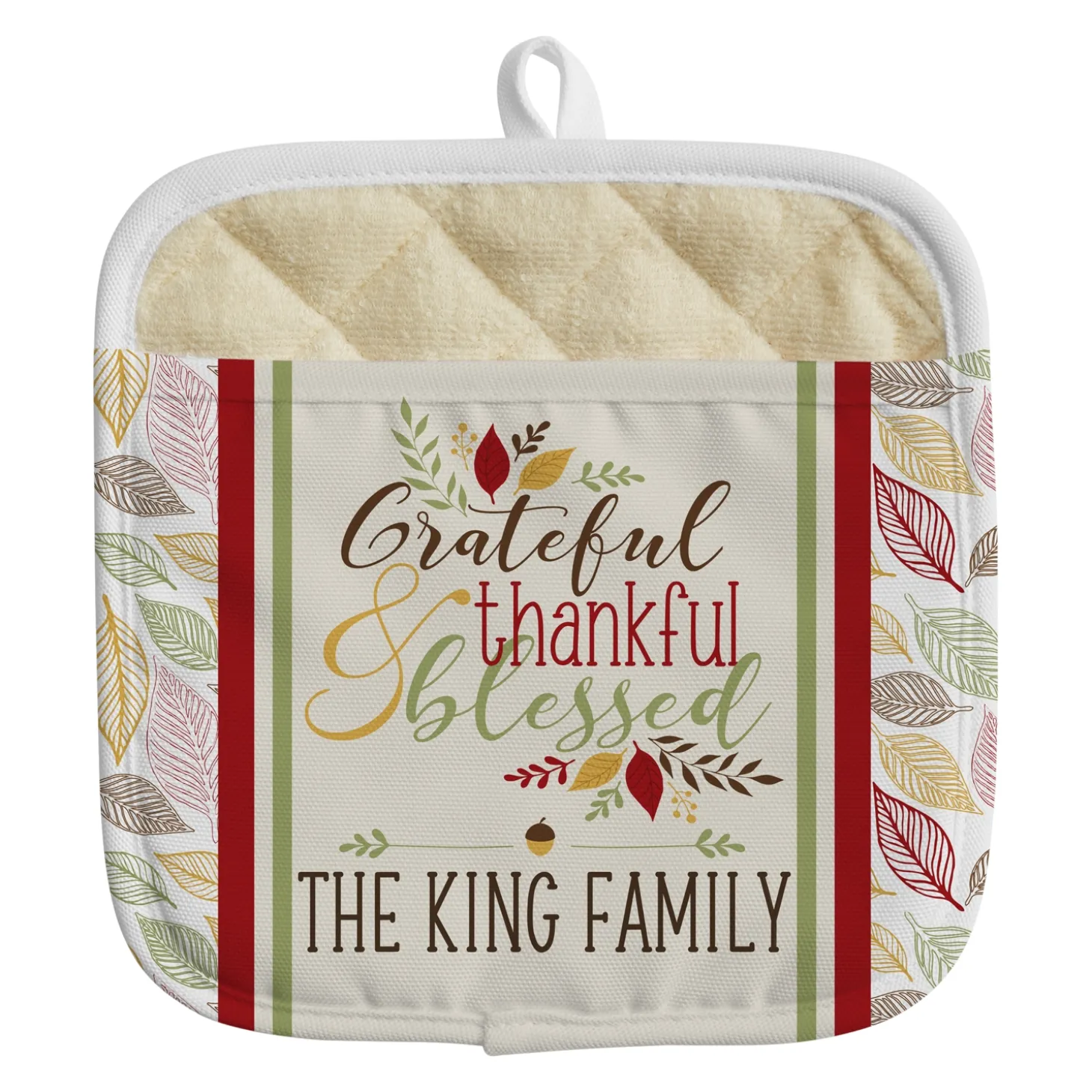 Thankful & Blessed Pot Holder