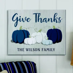Thankful Pumpkins Canvas