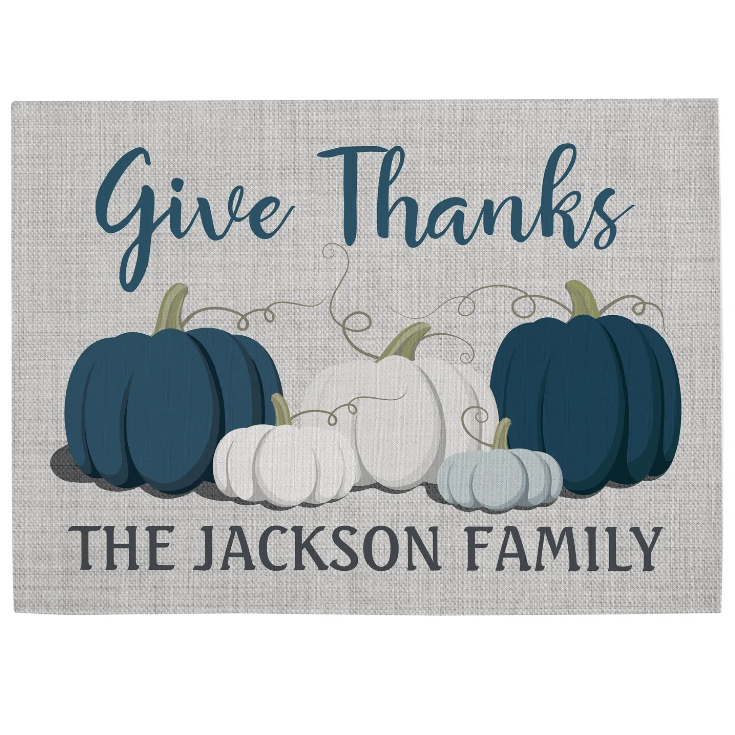 Thankful Pumpkins Placemats