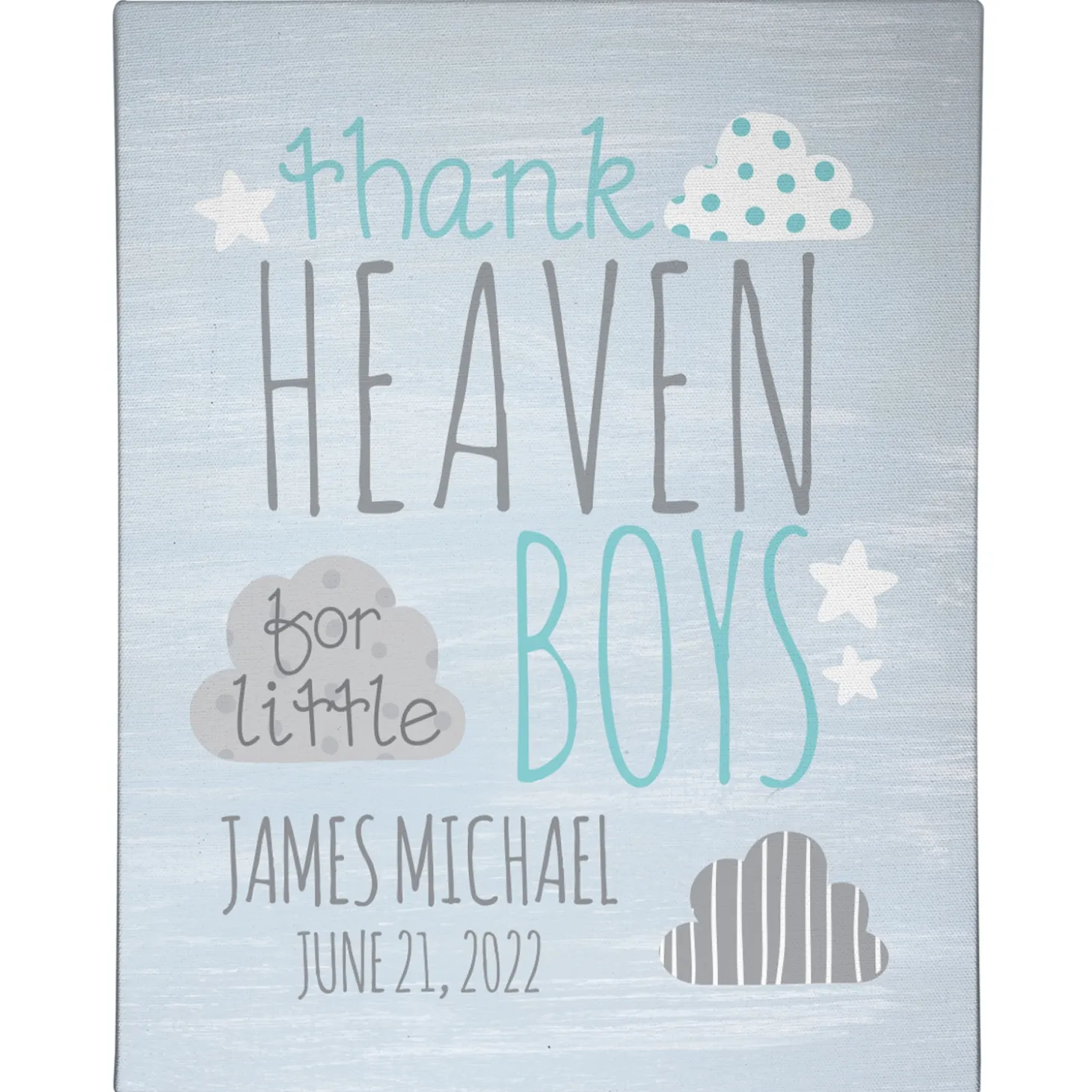 Thank Heaven For You Canvas
