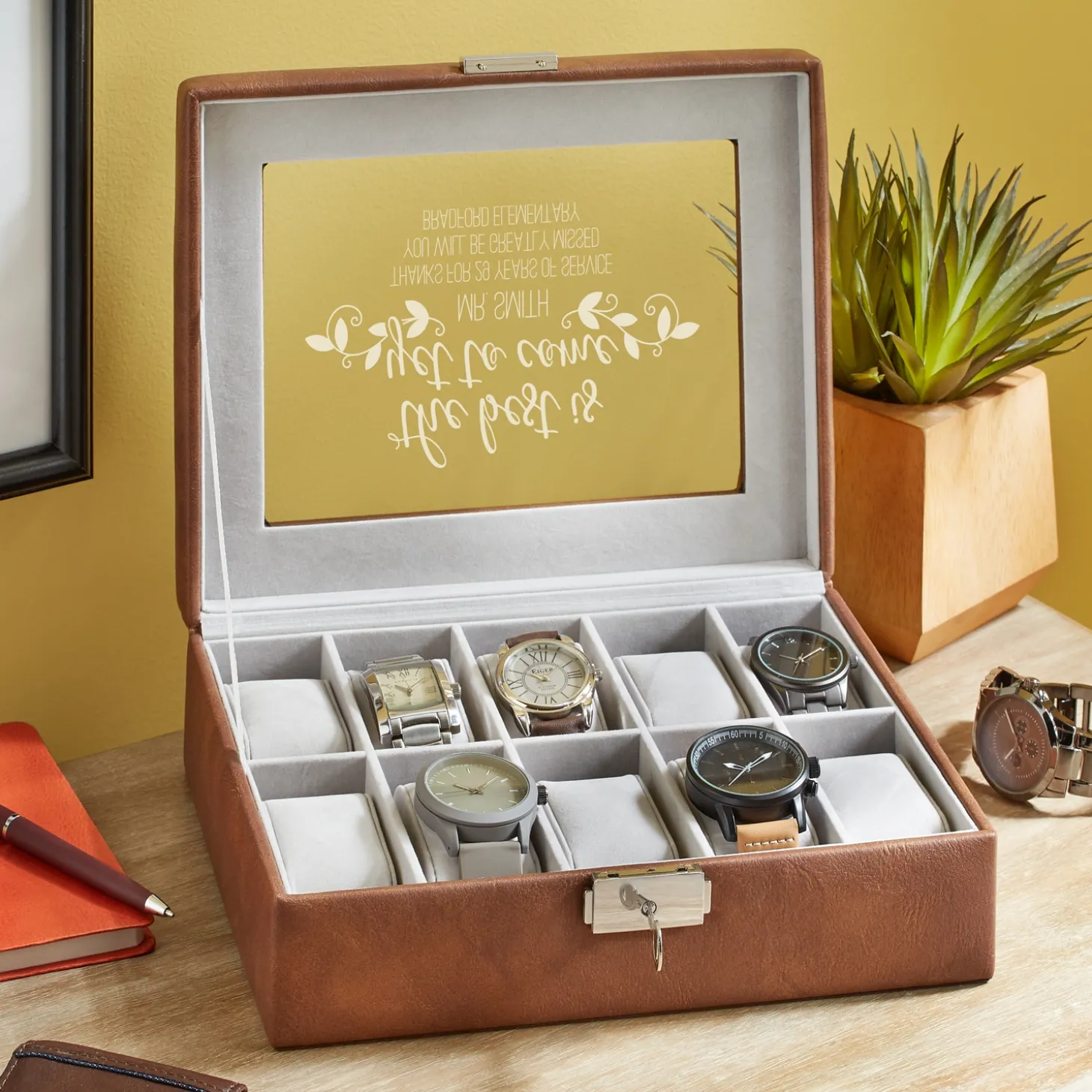 The Best Is Yet To Come Leather Watch Box