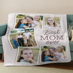 The Best Mom Ever Photo Plush Blanket