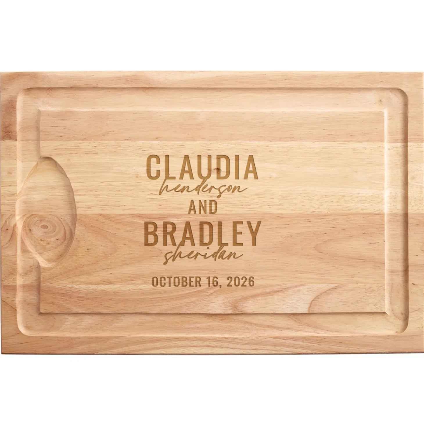 The Day We Became One Maple Wood Cutting Board