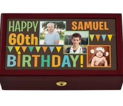Then & Now Photo Birthday Keepsake Box