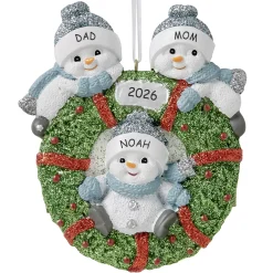 The Original Snow Buddies™ Family Wreath Ornament