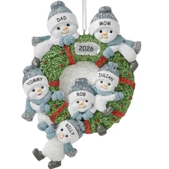 The Original Snow Buddies™ Family Wreath Ornament
