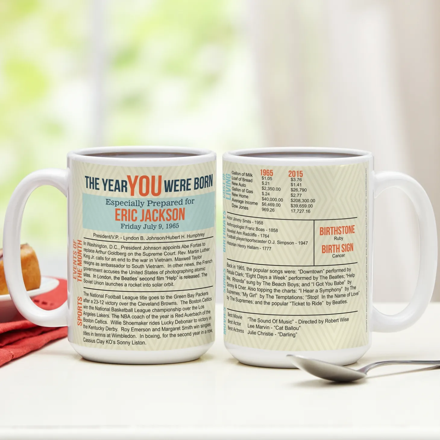 The Year You Were Born Mug