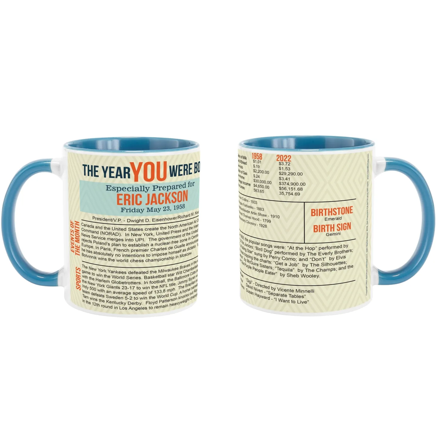 The Year You Were Born Mug