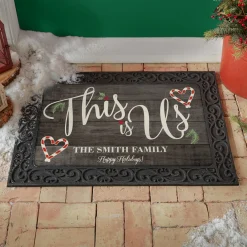 This is Us Holiday Doormat