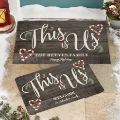This is Us Holiday Doormat