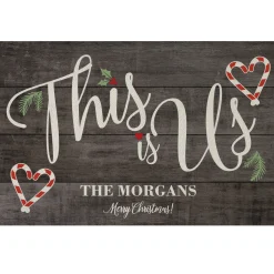 This is Us Holiday Doormat