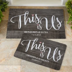 This is Us Wedding Doormat