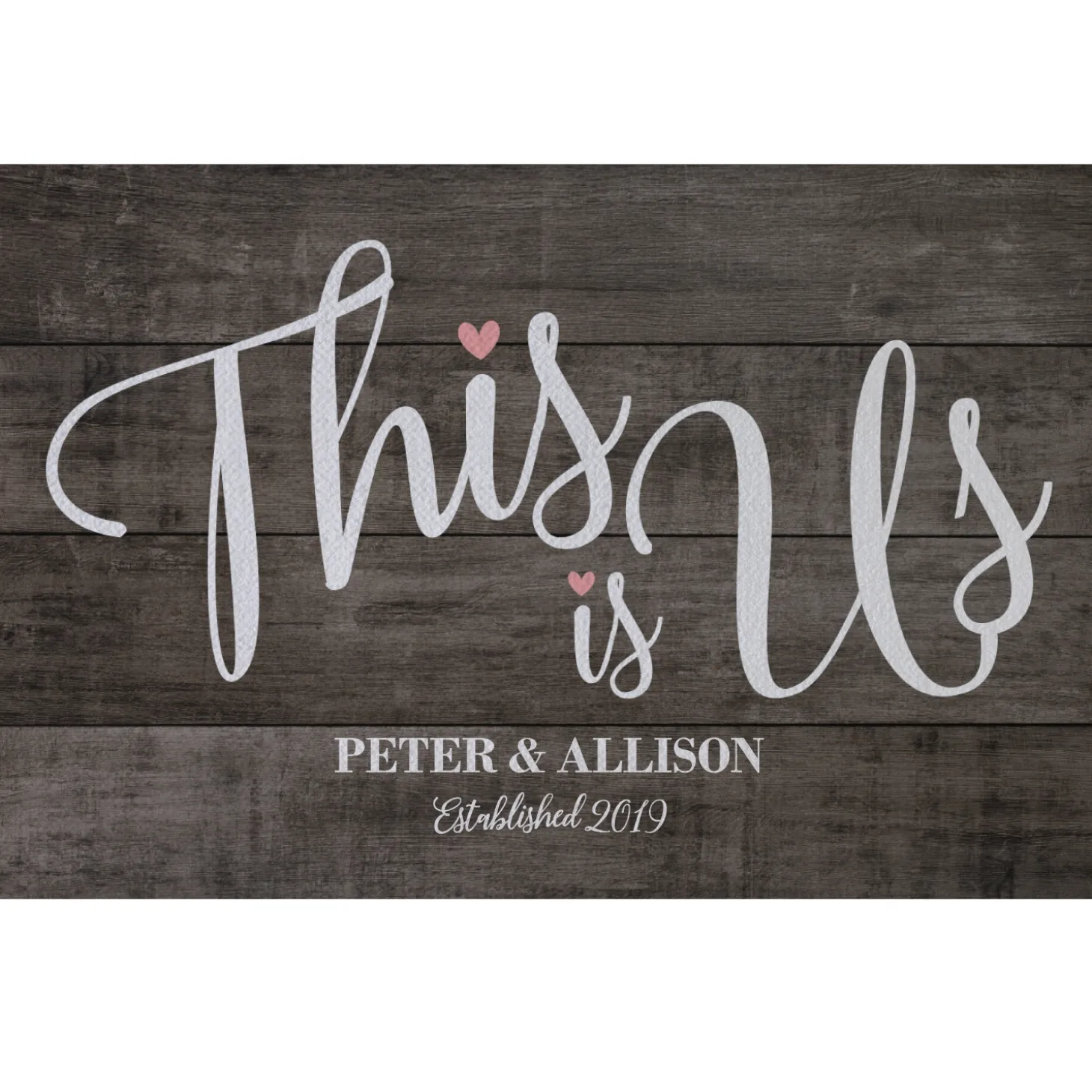 This is Us Wedding Doormat