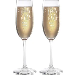 This is Us Wedding Flutes Set
