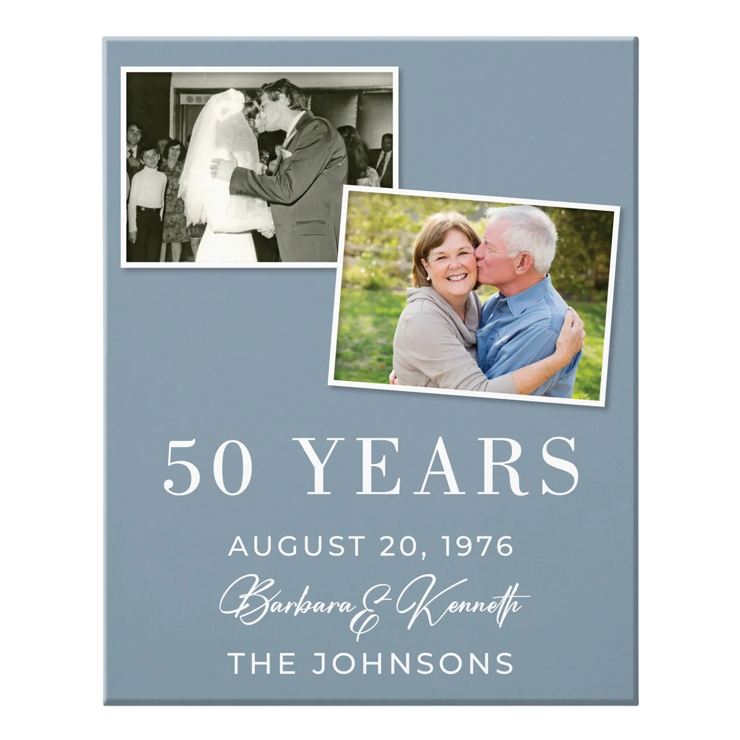 Through The Years Photo Anniversary Canvas