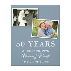 Through The Years Photo Anniversary Canvas