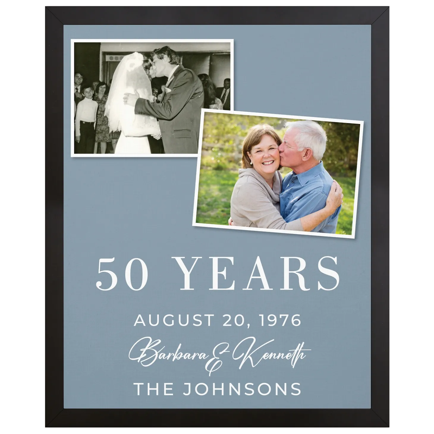 Through The Years Photo Anniversary Canvas