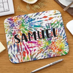 Tie Dye Name Mouse Pad