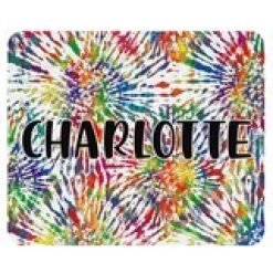 Tie Dye Name Mouse Pad
