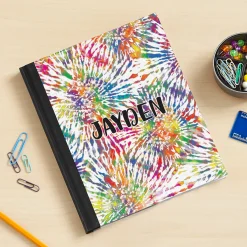 Tie Dye Name Notebook