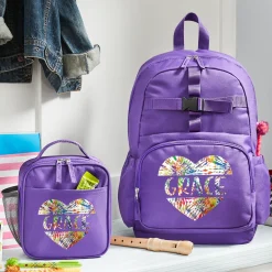 Tie Dye Name Purple Backpack Collection