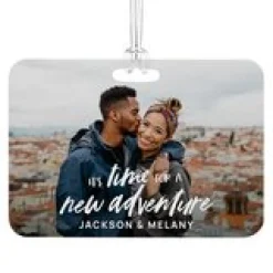Time For a New Adventure Photo Luggage Tag