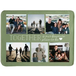 Together Is Our Favorite Place Photo Plush Blanket