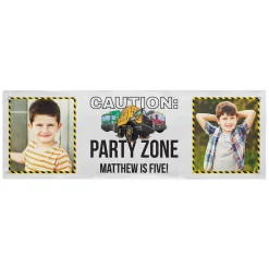 Tonka Caution Party Zone Photo Banner