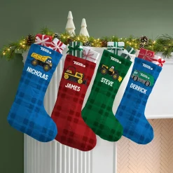 Tonka Plaid Quilted Stocking