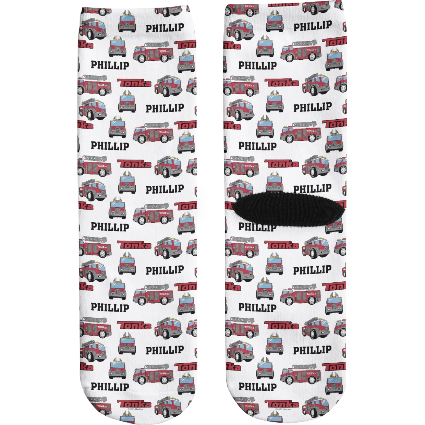 Tonka Truck Pattern Socks