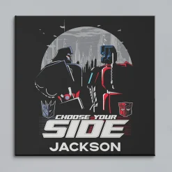 TRANSFORMERS Choose Your Side Canvas