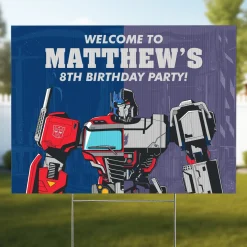 TRANSFORMERS Clash Yard Sign