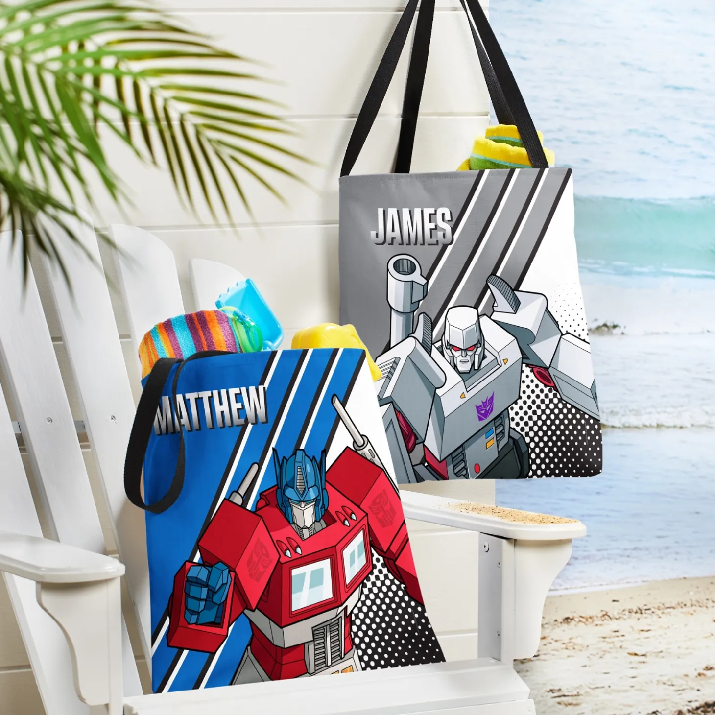 TRANSFORMERS Stripes Tote Bag