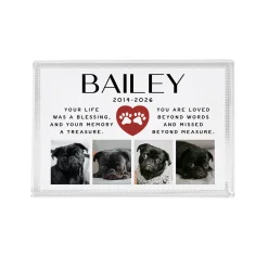 Treasured Memories Photo Glass Block