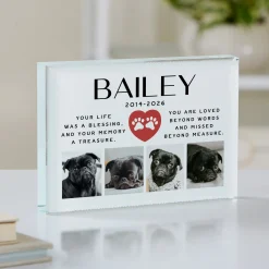 Treasured Memories Photo Glass Block