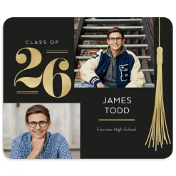 Triumphant Tassel Graduation Photo Mouse Pad