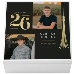 Triumphant Tassel Graduation Photo Keepsake Box