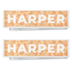 Tropical Name Beach Towel Chair Clip - Set of 2