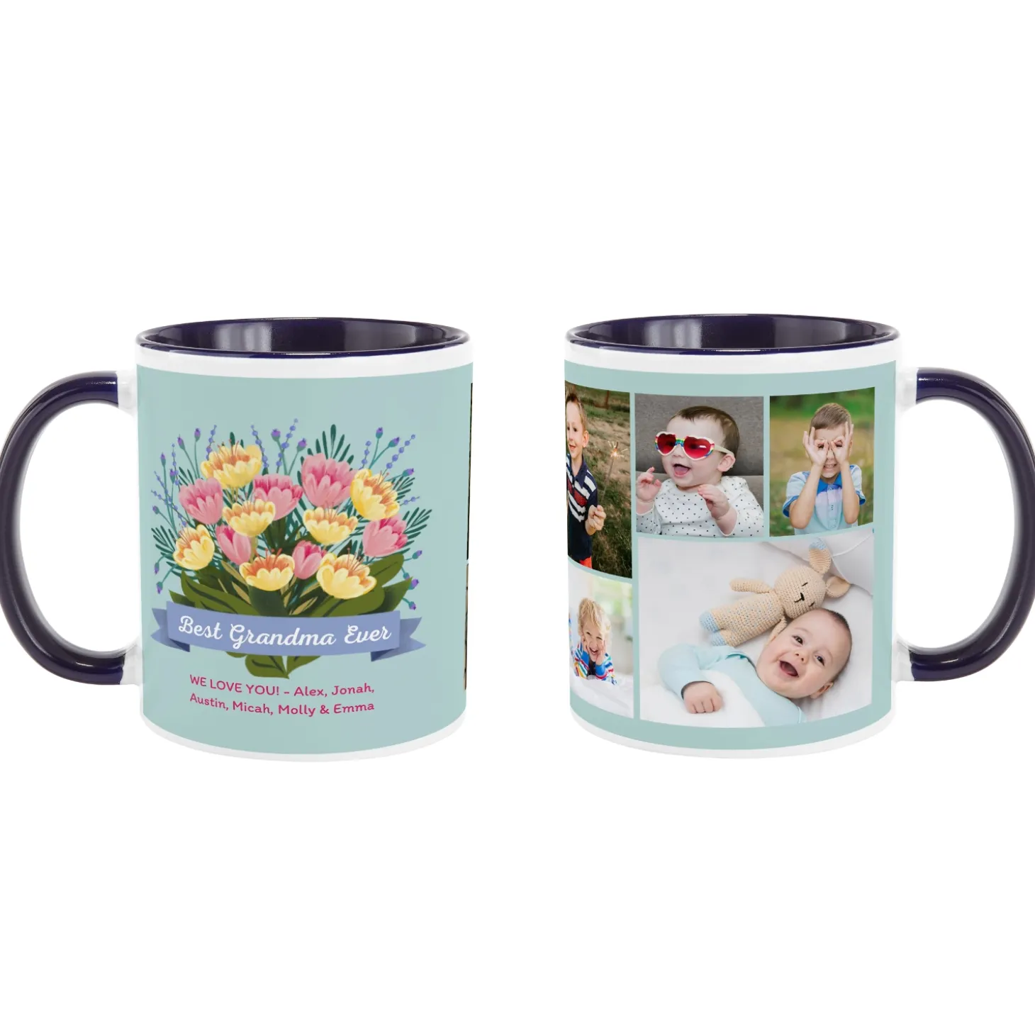 Tulip Bouquet Photo Mug