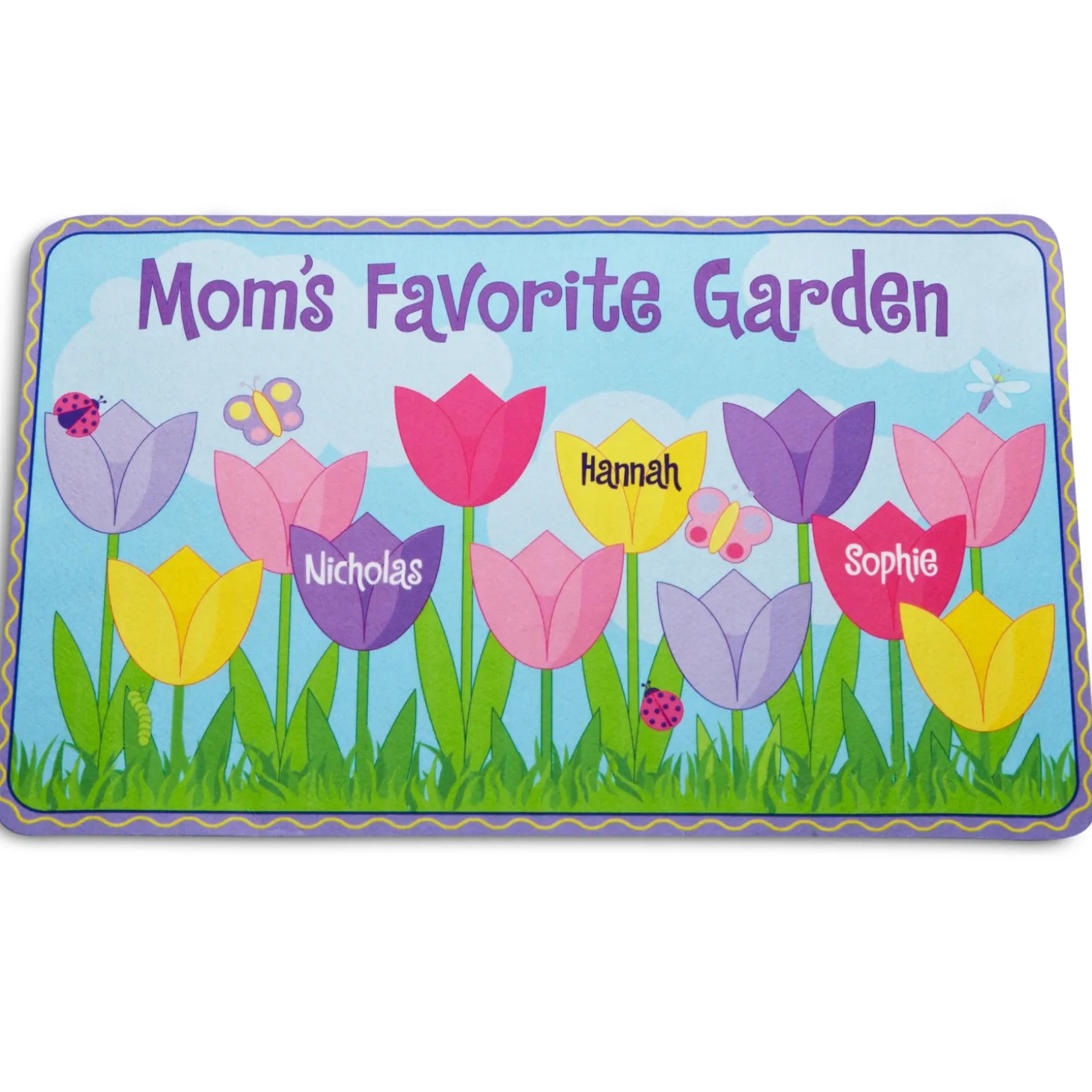 Tulip Garden Doormat