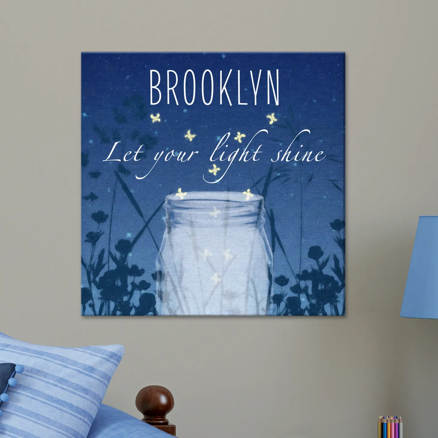 TwinkleBright® LED Let Your Light Shine Canvas