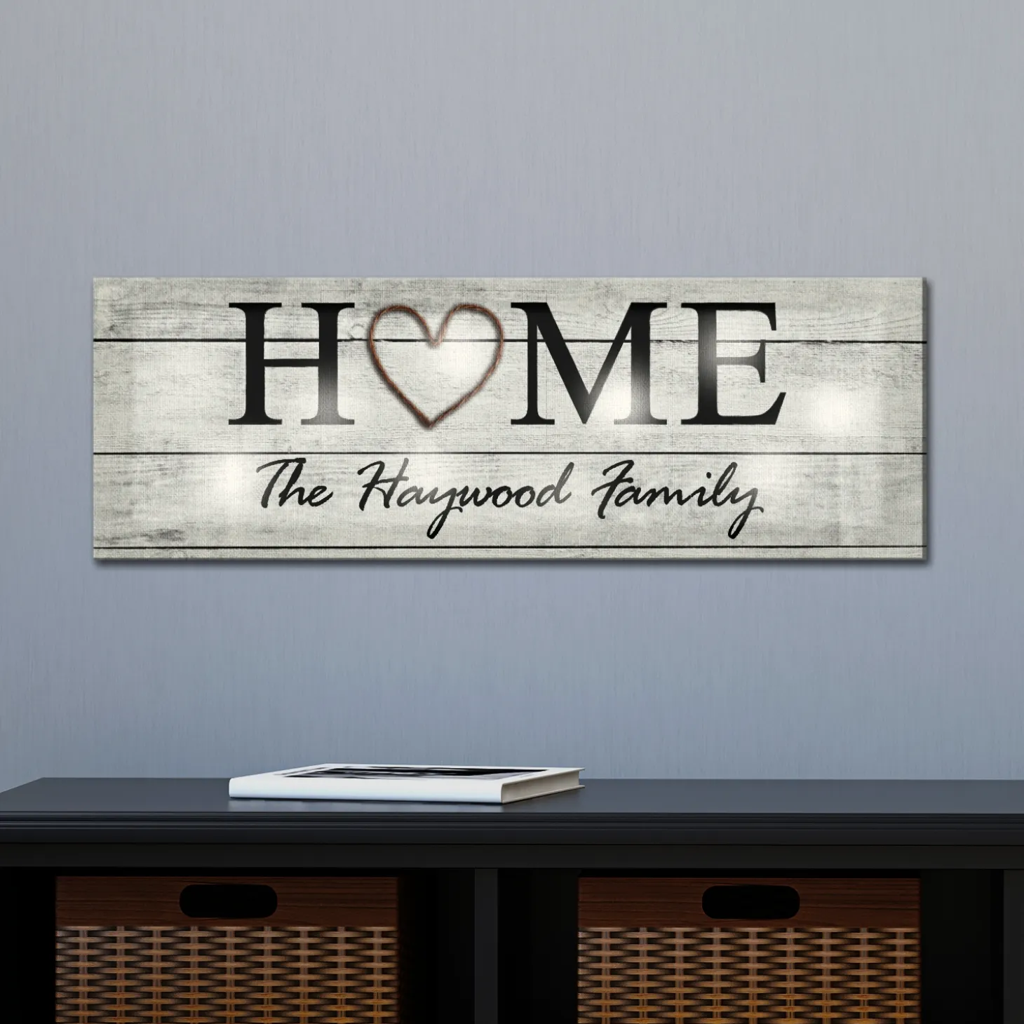 TwinkleBright® LED Rustic Home Canvas