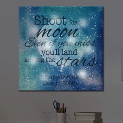 TwinkleBright® LED Shoot For The Moon Canvas