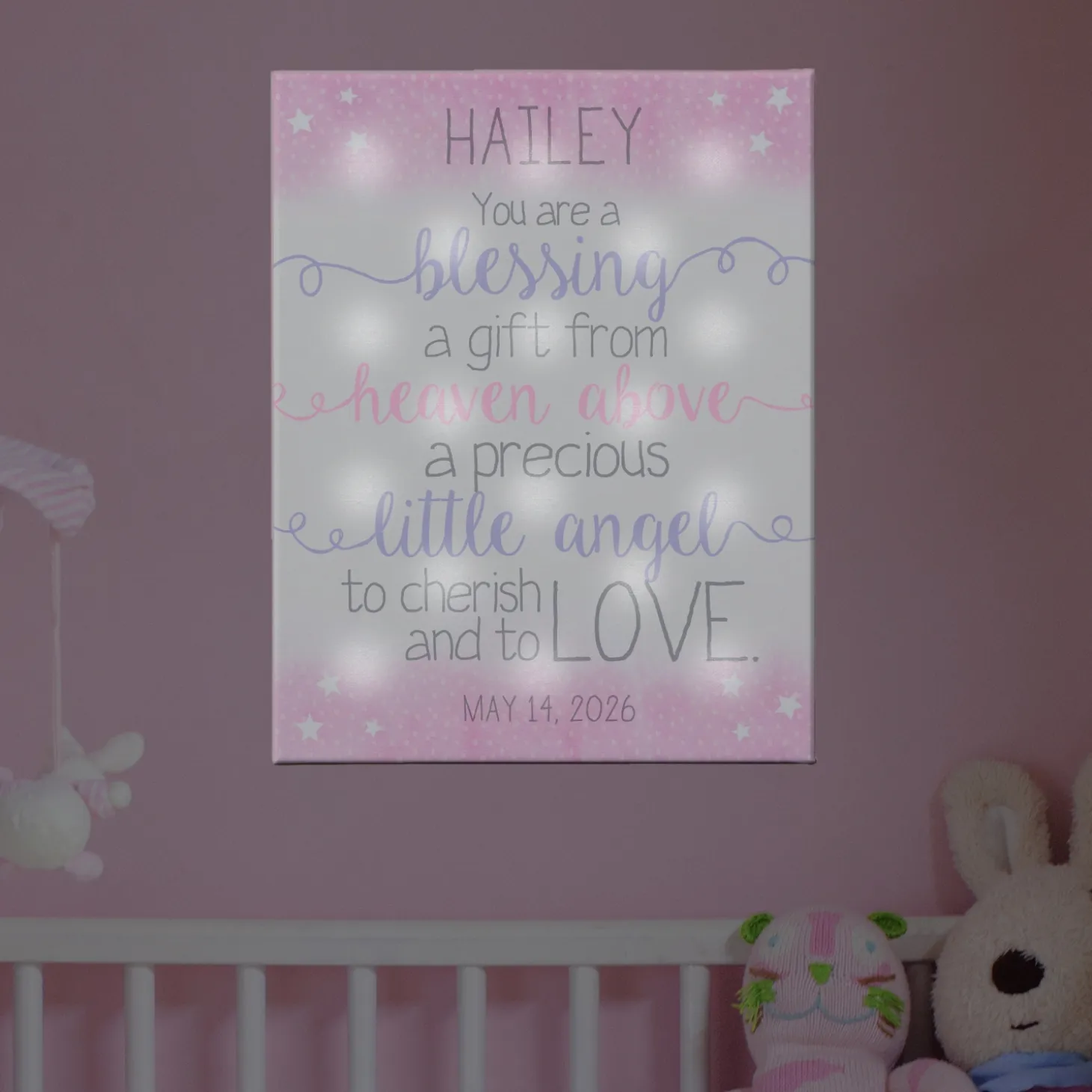 TwinkleBright® LED We Are So Blessed Canvas