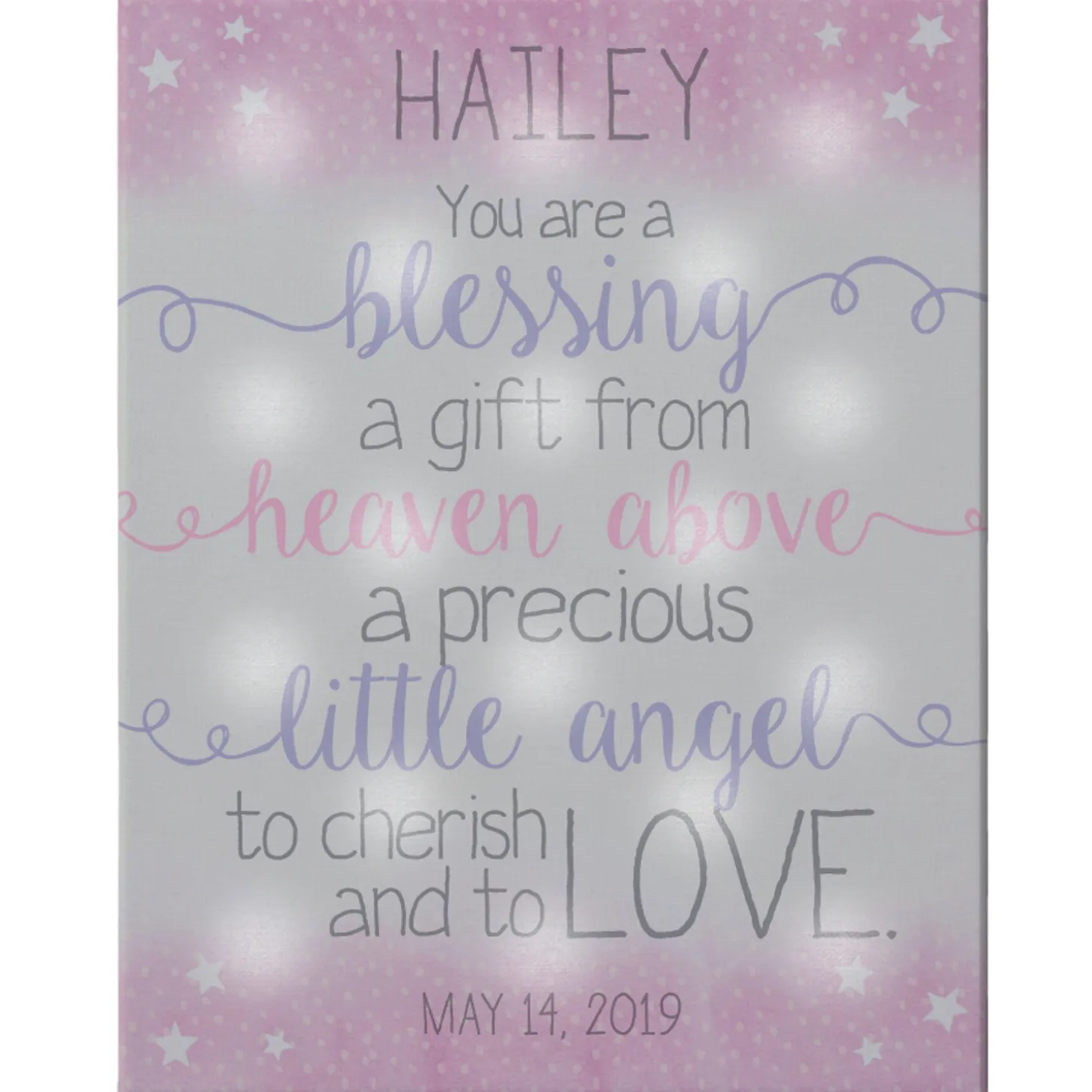 TwinkleBright® LED We Are So Blessed Canvas